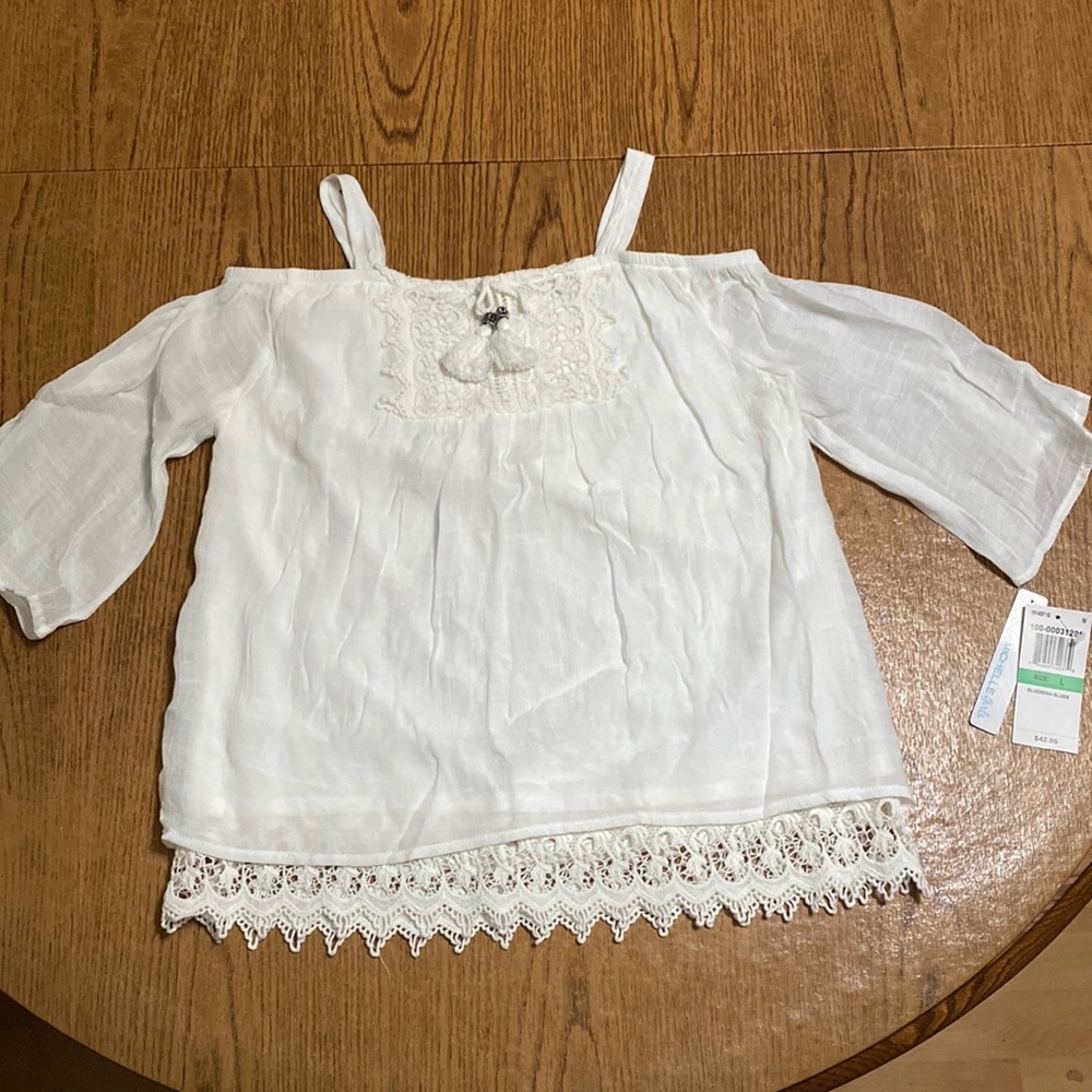 My Michelle Girls off-the-shoulder top, NWT